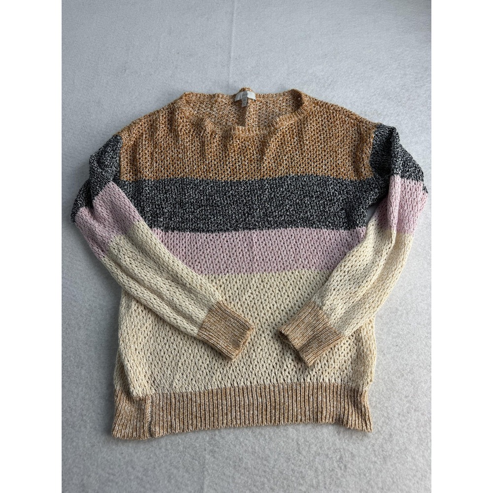 Joie Sweater Womens XXS Multicolor Stripe Cotton Nylon Crewneck Knit Pullover